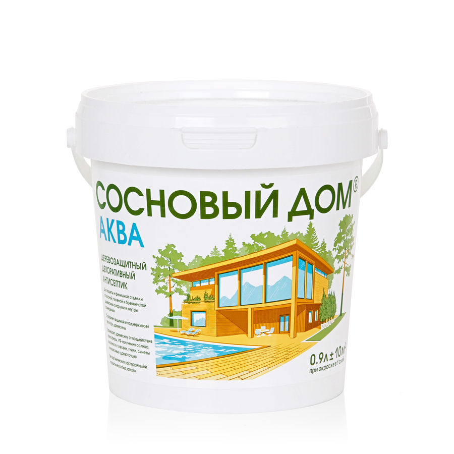 Антисептик акриловый декоративный для дерева «Сосновый Дом» АКВА