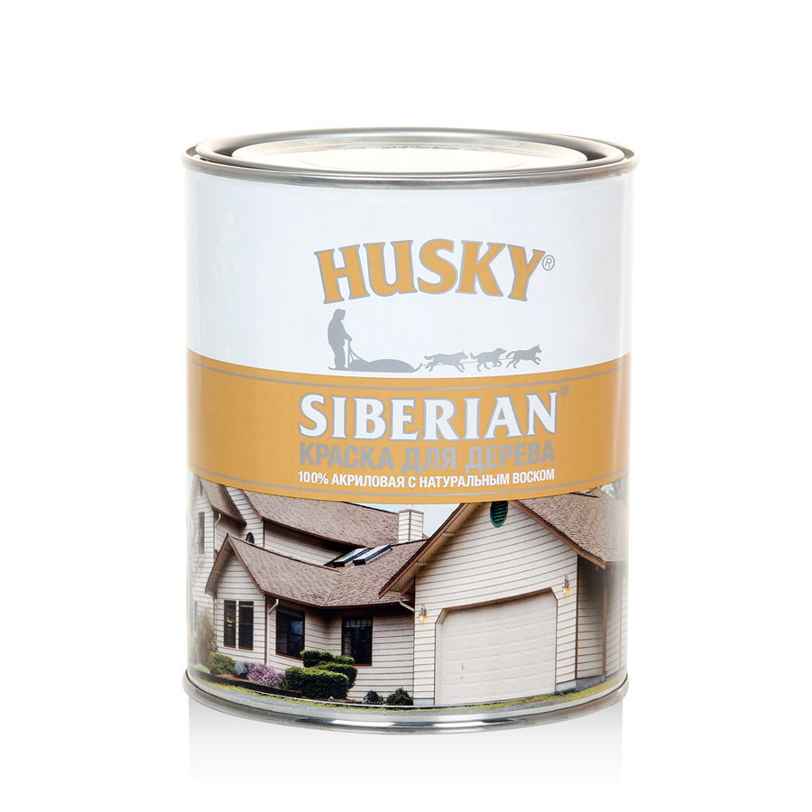 Акриловая краска для дерева HUSKY Siberian для наружных и внутренних работ