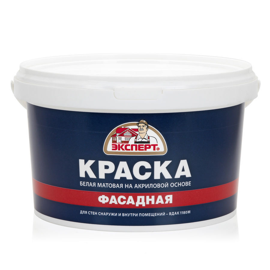 Белая фасадная краска ЭКСПЕРТ