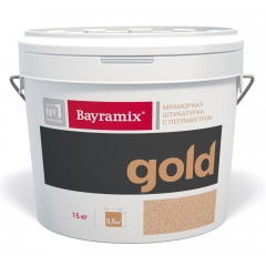 Штукатурка мраморная Bayramix Gold Mineral / Байрамикс Голд Минерал фракция 1,0-1,5 мм цвет GR 041, 15 кг