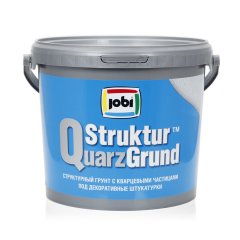 Белый кварцевый структурный грунт под декоративные штукатурки JOBI StrukturQuarzGrund