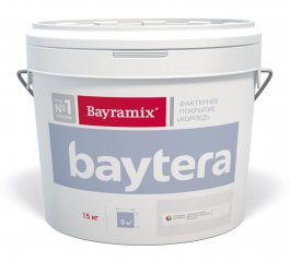 Штукатурка фактурная Bayramix Baytera / Байрамикс Байтера крупная фракция K 2,5-3,0 мм белая 15 кг