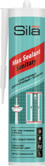 Герметик силиконовый санитарный, бесцветный, Sila PRO Max Sealant Sanitary, 280 мл
