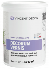 Защитный лак Vincent Decor Decorum Vernis / Декорум Вернис полуматовый